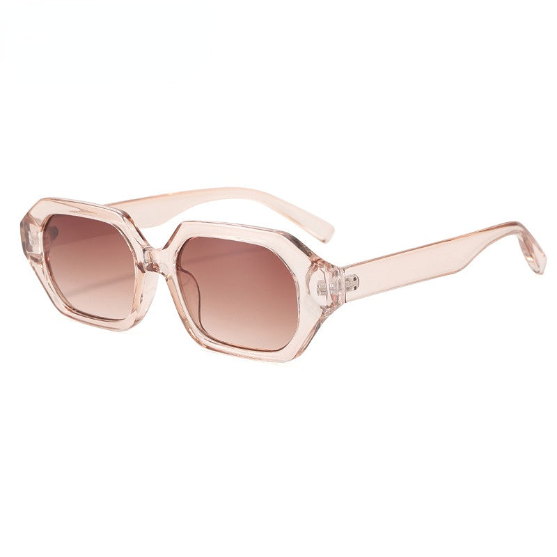 Wholesale PC Box Polygon Jelly Color Women's Sunglasses
